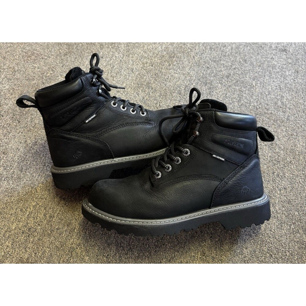WOMEN'S Wolverine  STEEL TOE BOOT-SZ 10-Black/Leather-Work/Casual/Goingout